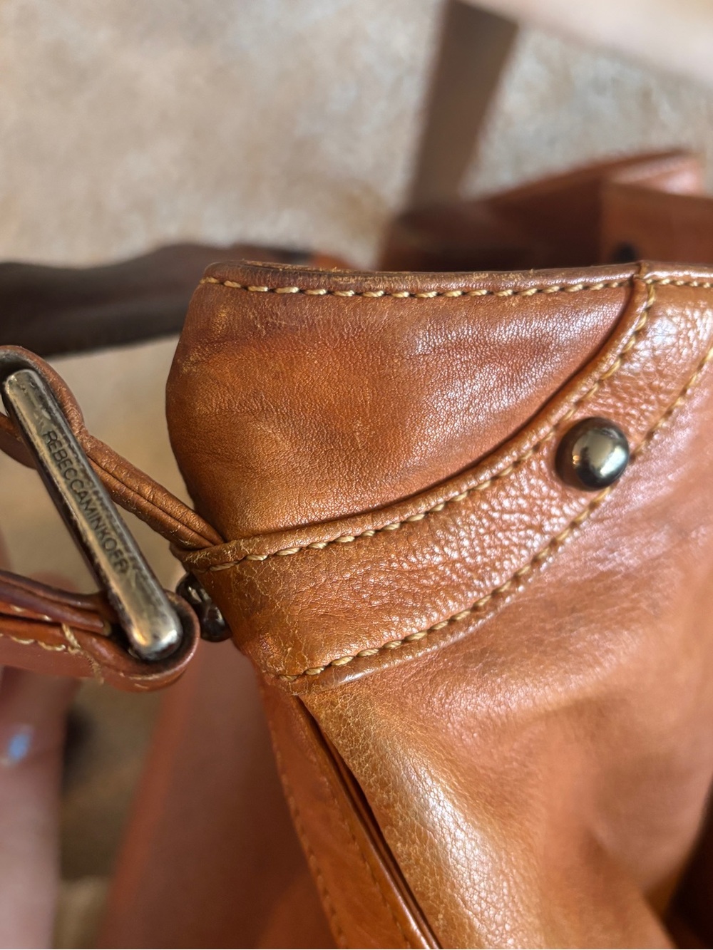Rebecca Minkoff Cognac Leather Hobo - Picture 4 of 6